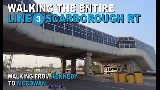 Walking the Entire Line 3 Scarborough RT Kennedy Station to McCowan Station [upl. by Rudin171]