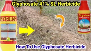 Glyphosate 41 SL  How To Use Glyphosate Herbicide  Full Details [upl. by Doy]