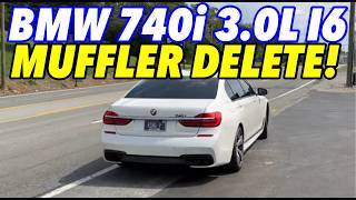 2017 BMW 740i 30L Turbo I6 w MUFFLER DELETE [upl. by Niaz]