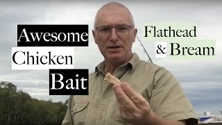 Bream Flathead using chicken for bait [upl. by Whitford]