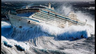 BIGGEST CRUISE SHIPS CRASHING IN MONSTER STORM❗FASTEST TRUCK CARS DRIVERS IDIOTS FAILS IN WORK [upl. by Donahoe]