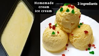 ప్రతి ఇంట్లో ఉండే వాటితోనే ఈజీగా Soft creamy ice cream తయారీCustard ice cream Recipe in telugu [upl. by Dihahs6]