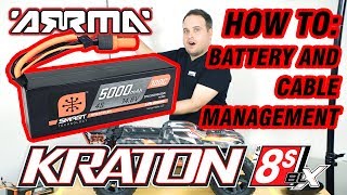 ARRMA KRATON 8S  Official How To Guide Battery Installation amp Cable Management [upl. by Redfield]