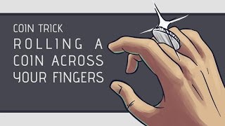 Coin Trick How to Roll a Coin Across Your Knuckles HD [upl. by Cordalia294]