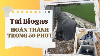 30 PHÚT TỰ TAY HOÀN THIỆN LẮP TÚI BIOGAS ĐƠN GIẢN VÀ HIỆU QUẢ [upl. by Aicener]