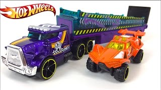 HOT WHEELS CAMIONES PORTAVEHICULOS GALACTIC EXPRESS STEEL POWER RUMBLE ROAD CON VEHICULO INCLUIDO [upl. by Mather283]