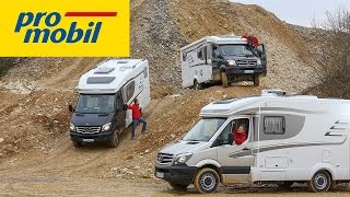 Antriebskonzepte im Vergleich  Mit drei Reisemobilen im Offroadpark [upl. by Adnol387]