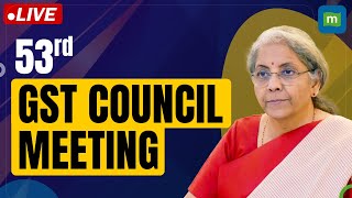 Live  53rd GST Council Meeting Outcome  FM Nirmala Sitharaman  Press Address [upl. by Channing564]