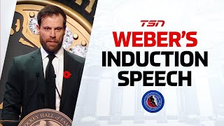 Hockey Hall of Fame Induction Speech Shea Weber [upl. by Yim]