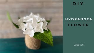 How To Make Hydrangeas Paper Flowers  How to make stamens for paper flower  DIY [upl. by Gwenni]