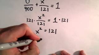 Conic Sections Ellipse  Find X and Y Intercepts [upl. by Brottman]