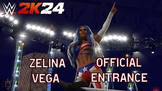 WWE 2K24 Zelina Vega Full Official Entrance [upl. by Yorker]