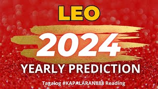 WORKAHOLIC amp BUSY YEAR 2024 ♌️ LEO 2024 GENERALMONEYLOVE TAGALOG TAROT PREDICTIONS KAPALARAN888 [upl. by Aribold]