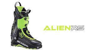 Chaussures ski de rando Scarpa Alien RS 2018 [upl. by Derinna672]