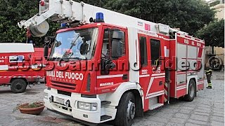 HD  Sirena Pompieri 35x Vigili del Fuoco in SirenaEmergenzaAzione per vari Interventi [upl. by Sabian]