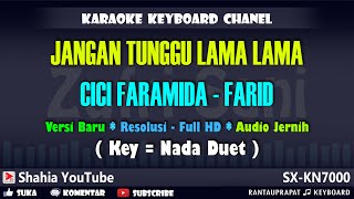 Jangan Tunggu Lama Lama  Cici Faramida feat Farid Karaoke Duet [upl. by Rebme]