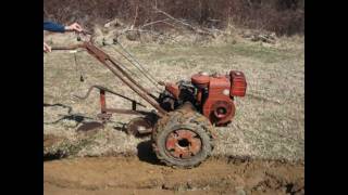 Simplicity VB Garden Tractor Plowing amp Disking [upl. by Nylodnewg893]