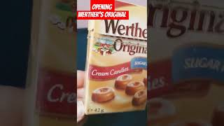 Opening Werthers original ASMR satisfying youtubeshorts viralvideo trending shorts short [upl. by Anaitit38]