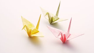 How to Make a Paper Crane  StepbyStep Origami Tutorial  origami crane  origami crane easy [upl. by Ayatal]