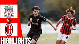 Liverpool vs AC Milan  Extended Highlights  Youth League 2024  170924 [upl. by Hess588]