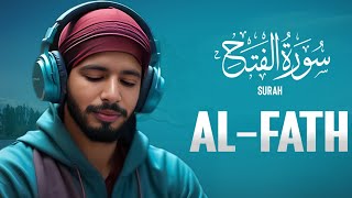 Surah AlFatah Full  Surat AlFath  Full With Arabic Text HD Lofi Peaceful Quran [upl. by Hadeehuat]