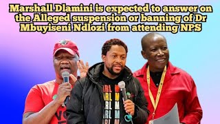 EFF EXPECTED TO RESPOND TO THE ALLEGED SUSPENSION OF DR MBUYISENI NDLOZI FROM ATTENDING NPA [upl. by Eecyaj81]