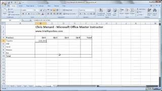 Excel how to use a 3D reference to add worksheets by Chris Menard [upl. by Eynobe]