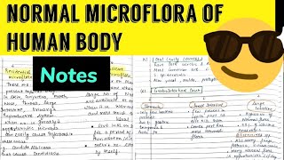 Normal Microflora of Human BodyTypes example Notes 😎😎 [upl. by Yelmene507]