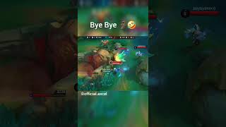 Bye Bye 🤣 mobilelegends mobilelegendsbangbang mlbbcreatorcamp mobilelegend mlbbshorts mlbb ml [upl. by Lenneuq]