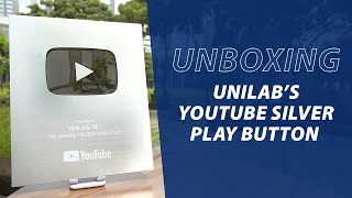 UNBOXING UNILABs YouTube Silver Play Button [upl. by Conrad353]