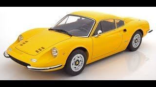 Modelissimo KKScale Ferrari 246 GT Dino 1973 yellow 112 [upl. by Enelrac]