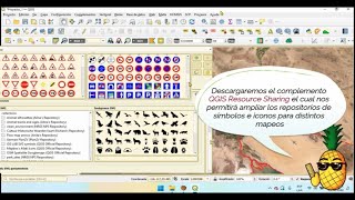 Descarga nuevos iconos con Complemento QGIS Resource Sharing [upl. by Meda389]