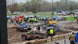 Jefferson Spring Swap Meet Demo Derby 2023 Trucks [upl. by Lello]