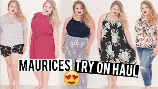 MAURICES Plus Size Try On Haul 2018  Shaylee [upl. by Wylde]