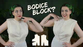 Making a Bodice Block From a Fitting Shell Pattern [upl. by Nosiram]