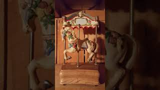 Willitts Designs Tobin Fraley Collection Melodies Horse Carousel Waltz Music box Limited edition [upl. by Inwat594]