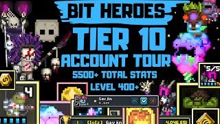 Bit Heroes  Account Tour  Gavjin  T10 [upl. by Aralk]