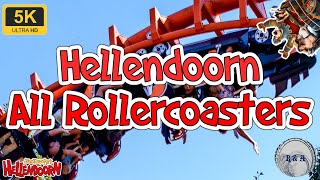 Hellendoorn 2024 All Rollercoasters Onride 5K [upl. by Oliviero]