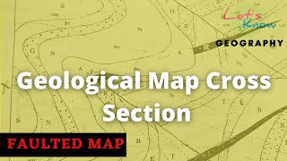 Geological Map cross section with fault line line of unconformity and fold [upl. by Osithe935]