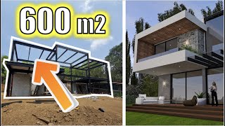 IMPRESIONANTE CASA CON ESTRUCTURA DE ACERO  PROYECTO EL TEPOZTECO  ARTOSKETCH [upl. by Assetnoc]