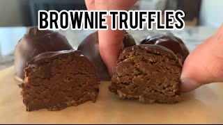 You WONT BELIEVE How Easy Healthy Brownie Truffles Are [upl. by Lorrimer947]