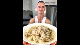 GREEK Chicken Lemon Soup Kotosoupa Avgolemono Recipe [upl. by Nyrrad254]