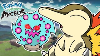 LIVE SHINY ALPHA SPIRITOMB and DANG CYNDAQUIL HUNT  Pokemon Legends Arceus [upl. by Doble803]