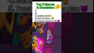 Top 5 Memes in Brawl Stars brawlstars supercell memes [upl. by Filmer487]