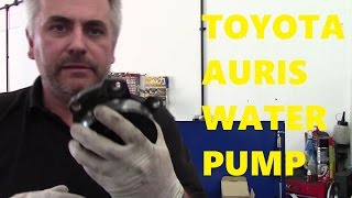 Toyota Auris How to Replace Water Pump [upl. by Asylla]