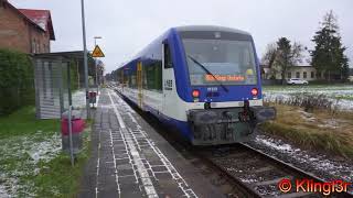 Ein und Ausfahrt NEB Stadler Regioshuttle in Kablow [upl. by Cod391]