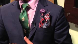 Ideas for Folding Handkerchiefs  Mens Fashions Ties amp Handkerchiefs [upl. by Davis49]