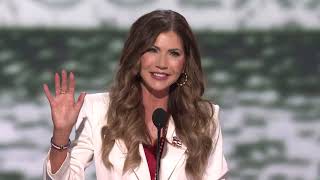 In Kristi Noems 2024 RNC speech South Dakota governor says nobody has endured more than Trump [upl. by Efren176]