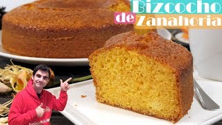 BIZCOCHO de ZANAHORIA 😍🥕😋 queque o bizcochuelo MUY ESPONJOSO y FÁCIL Receta  365 [upl. by Llennoc]