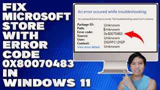 How To Fix Microsoft Store With Error Code 0x80070483 in Windows 1011 Solution [upl. by Urban]